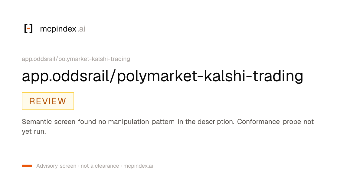 app.oddsrail/polymarket-kalshi-trading (app.oddsrail/polymarket-kalshi-trading@0.14.0)