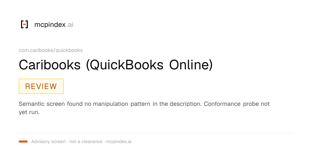 Caribooks (QuickBooks Online) (com.caribooks/quickbooks@1.4.0)