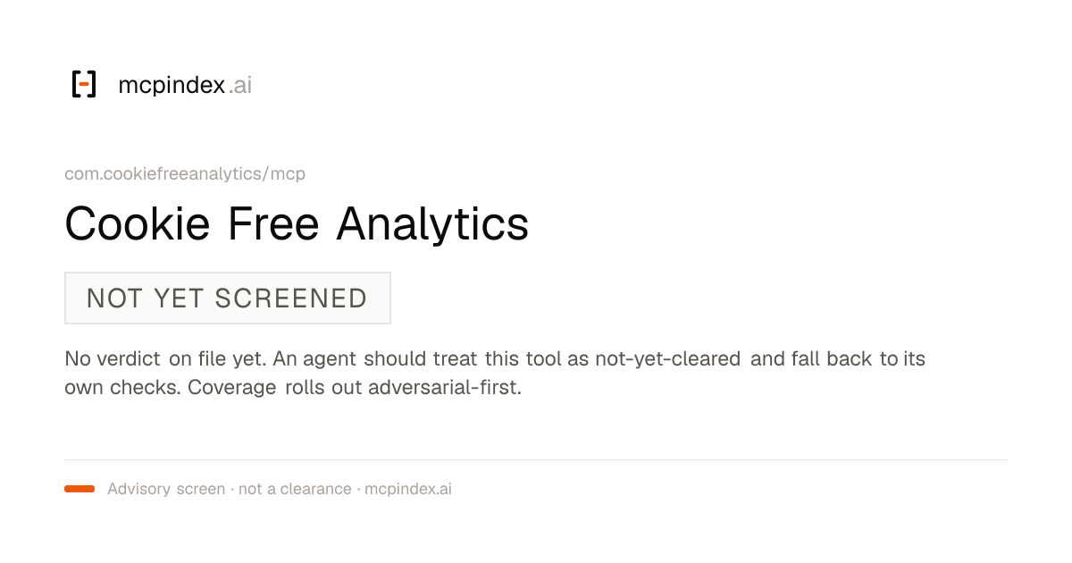 Cookie Free Analytics (com.cookiefreeanalytics/mcp@1.70.1)