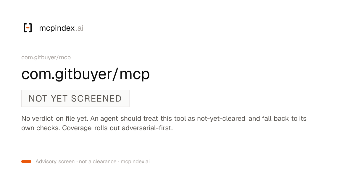 com.gitbuyer/mcp (com.gitbuyer/mcp@1.0.0)