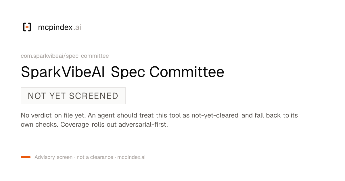 SparkVibeAI Spec Committee (com.sparkvibeai/spec-committee@1.0.0)