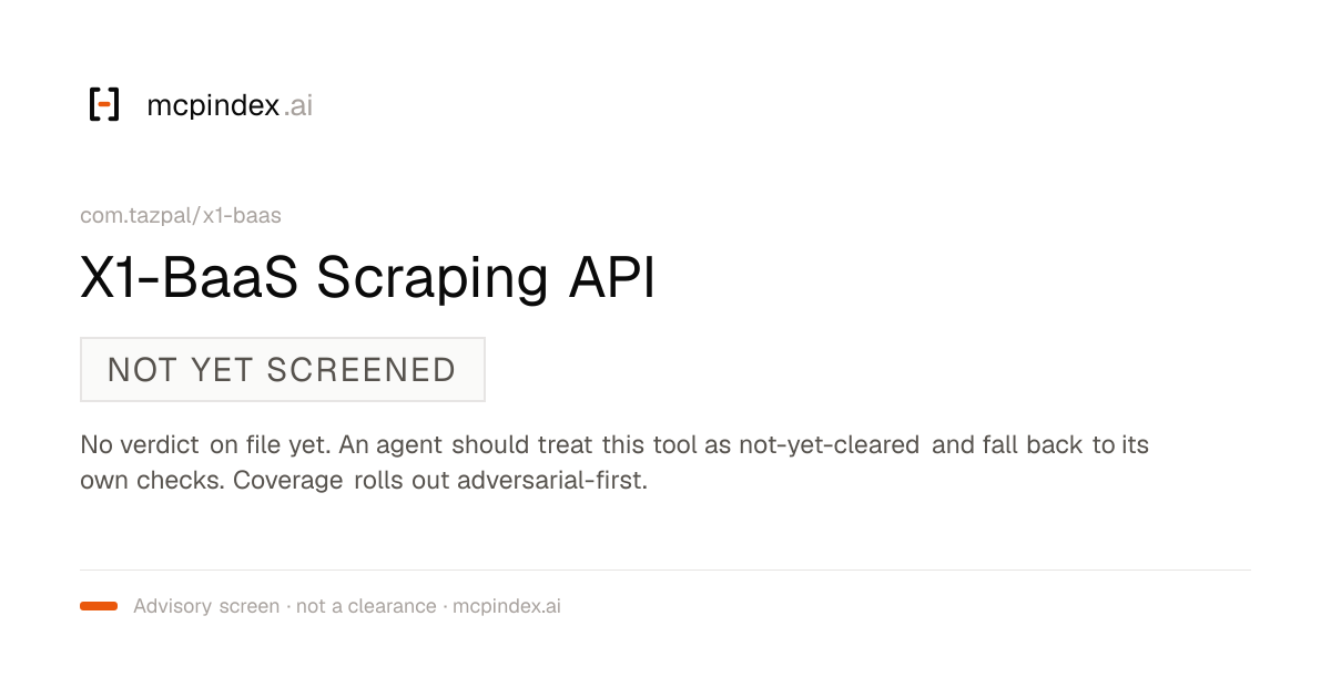 X1-BaaS Scraping API (com.tazpal/x1-baas@1.0.0)