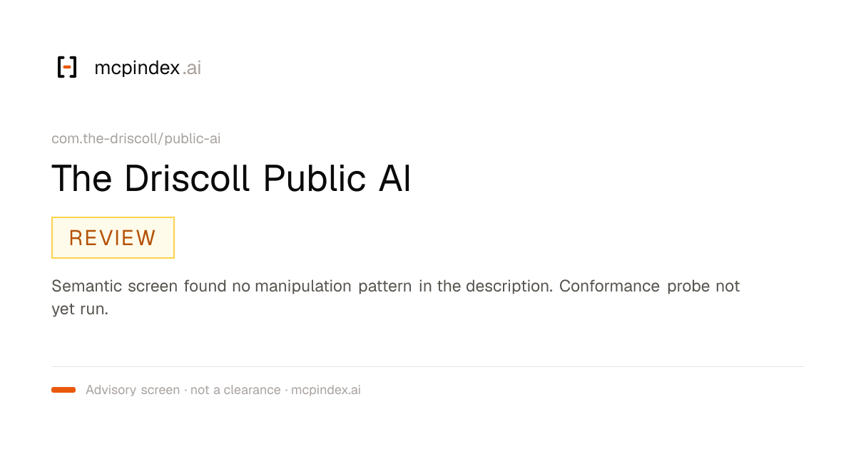 The Driscoll Public AI (com.the-driscoll/public-ai@2.4.1)