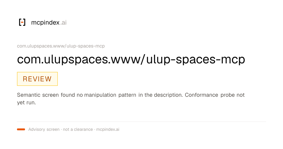com.ulupspaces.www/ulup-spaces-mcp (com.ulupspaces.www/ulup-spaces-mcp@1.4.0)