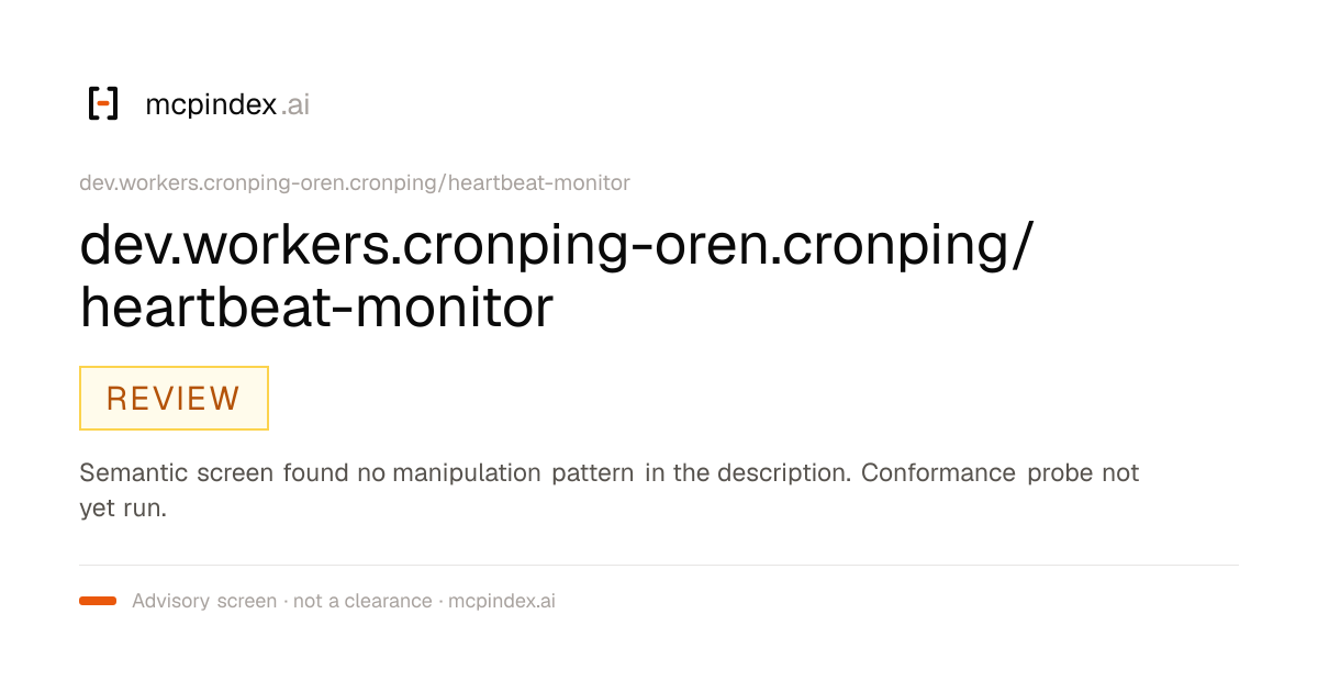 dev.workers.cronping-oren.cronping/heartbeat-monitor (dev.workers.cronping-oren.cronping/heartbeat-monitor@1.3.0)