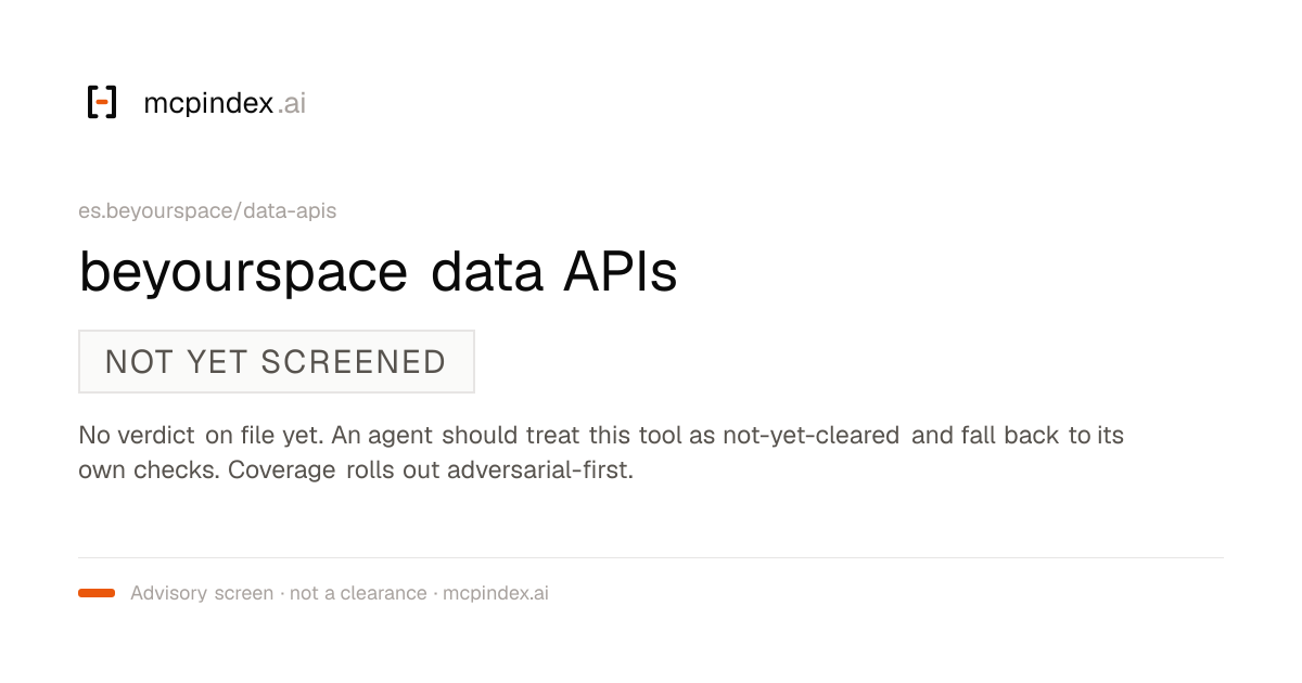 beyourspace data APIs (es.beyourspace/data-apis@2.5.0)