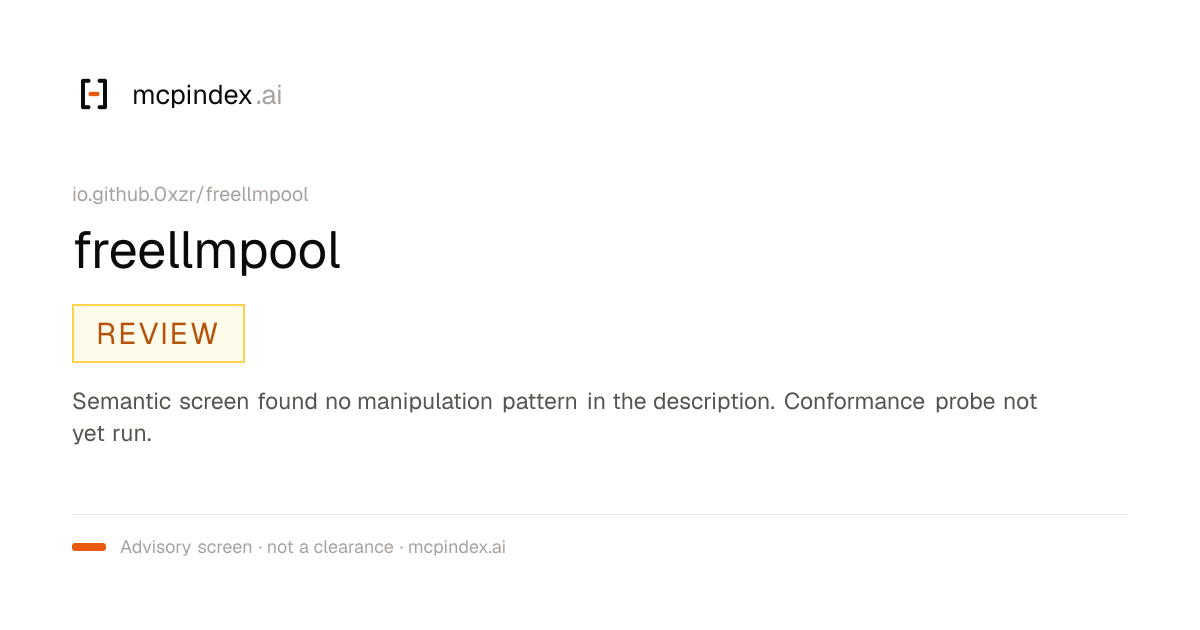 freellmpool (io.github.0xzr/freellmpool@0.12.3)