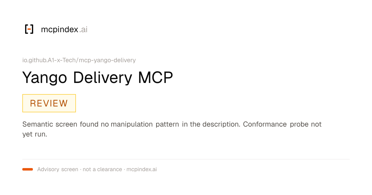 Yango Delivery MCP (io.github.A1-x-Tech/mcp-yango-delivery@1.1.0)