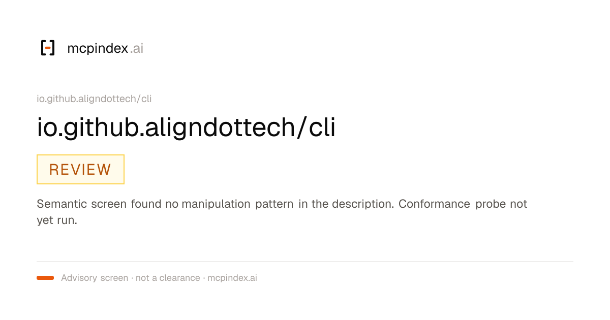 io.github.aligndottech/cli (io.github.aligndottech/cli@0.37.1)