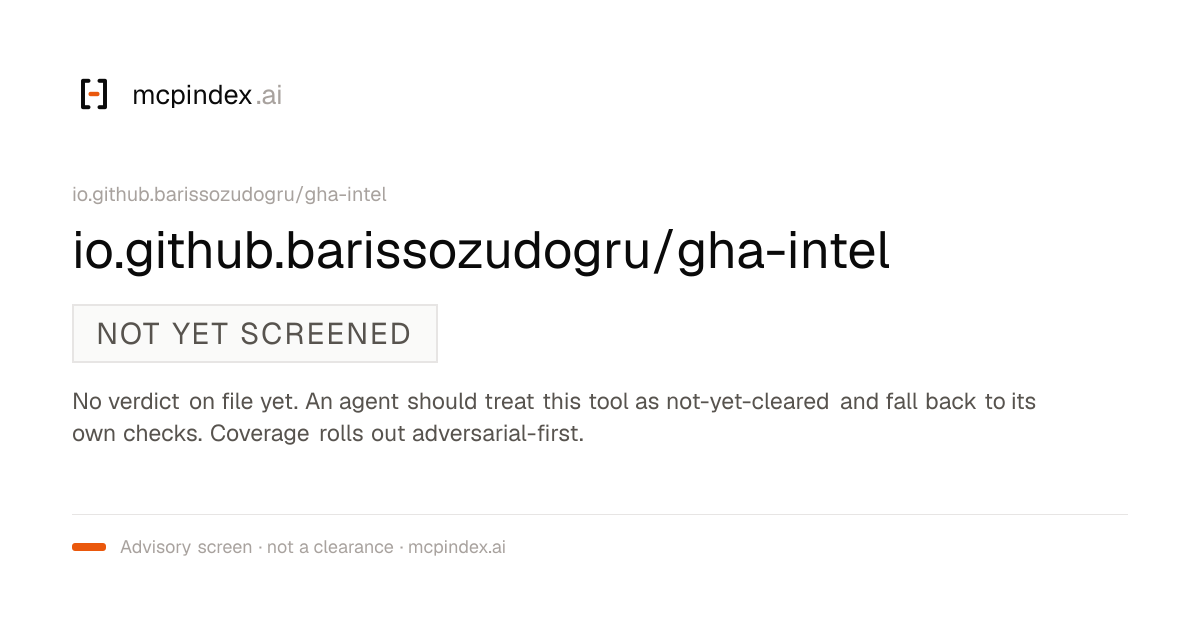 io.github.barissozudogru/gha-intel (io.github.barissozudogru/gha-intel@0.4.3)