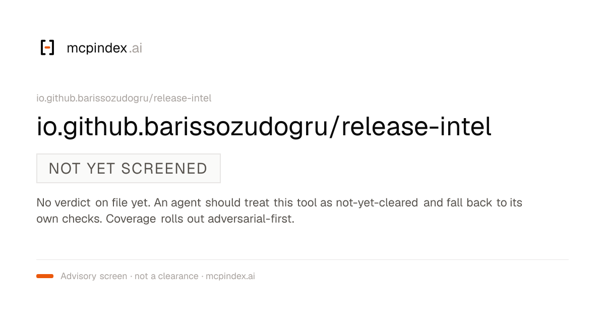 io.github.barissozudogru/release-intel (io.github.barissozudogru/release-intel@0.6.1)