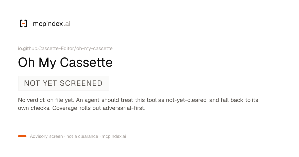 Oh My Cassette (io.github.Cassette-Editor/oh-my-cassette@0.4.19)