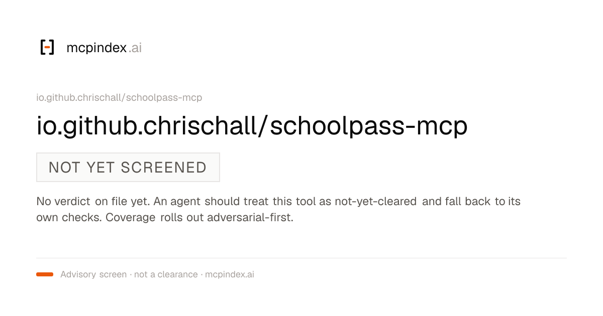 io.github.chrischall/schoolpass-mcp (io.github.chrischall/schoolpass-mcp@0.1.0)