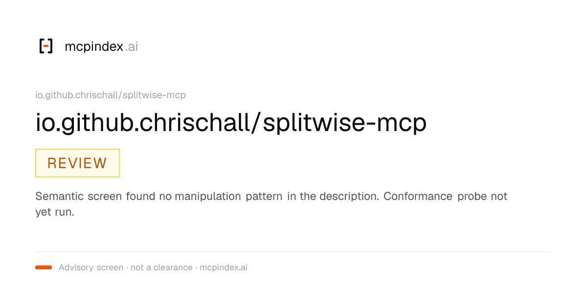 io.github.chrischall/splitwise-mcp (io.github.chrischall/splitwise-mcp@2.2.1)