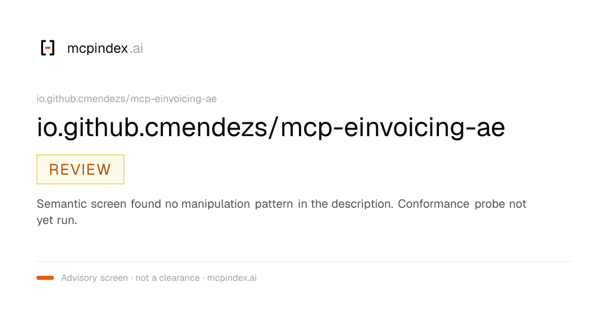 io.github.cmendezs/mcp-einvoicing-ae (io.github.cmendezs/mcp-einvoicing-ae@0.3.4)