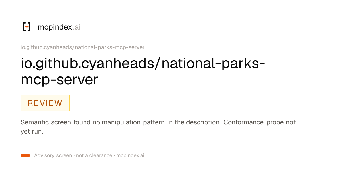 io.github.cyanheads/national-parks-mcp-server (io.github.cyanheads/national-parks-mcp-server@0.1.6)
