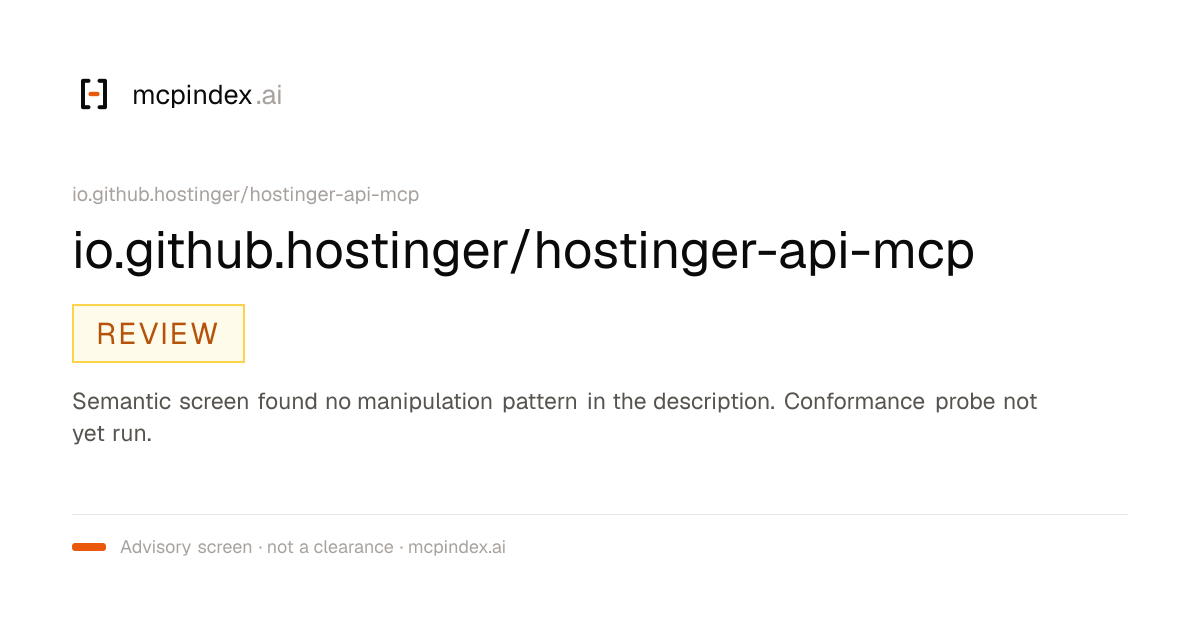 io.github.hostinger/hostinger-api-mcp (io.github.hostinger/hostinger-api-mcp@1.45.5)