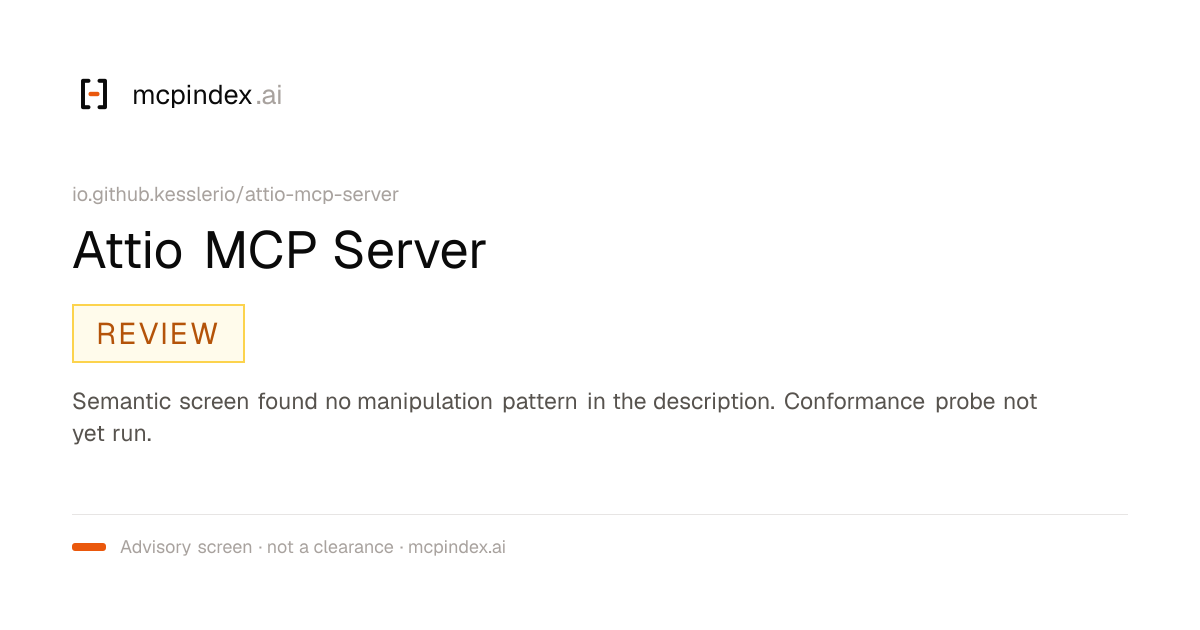 Attio MCP Server (io.github.kesslerio/attio-mcp-server@1.7.0)