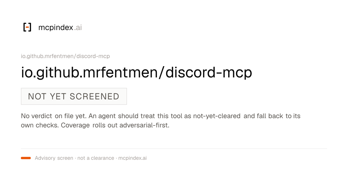 io.github.mrfentmen/discord-mcp (io.github.mrfentmen/discord-mcp@1.0.0)