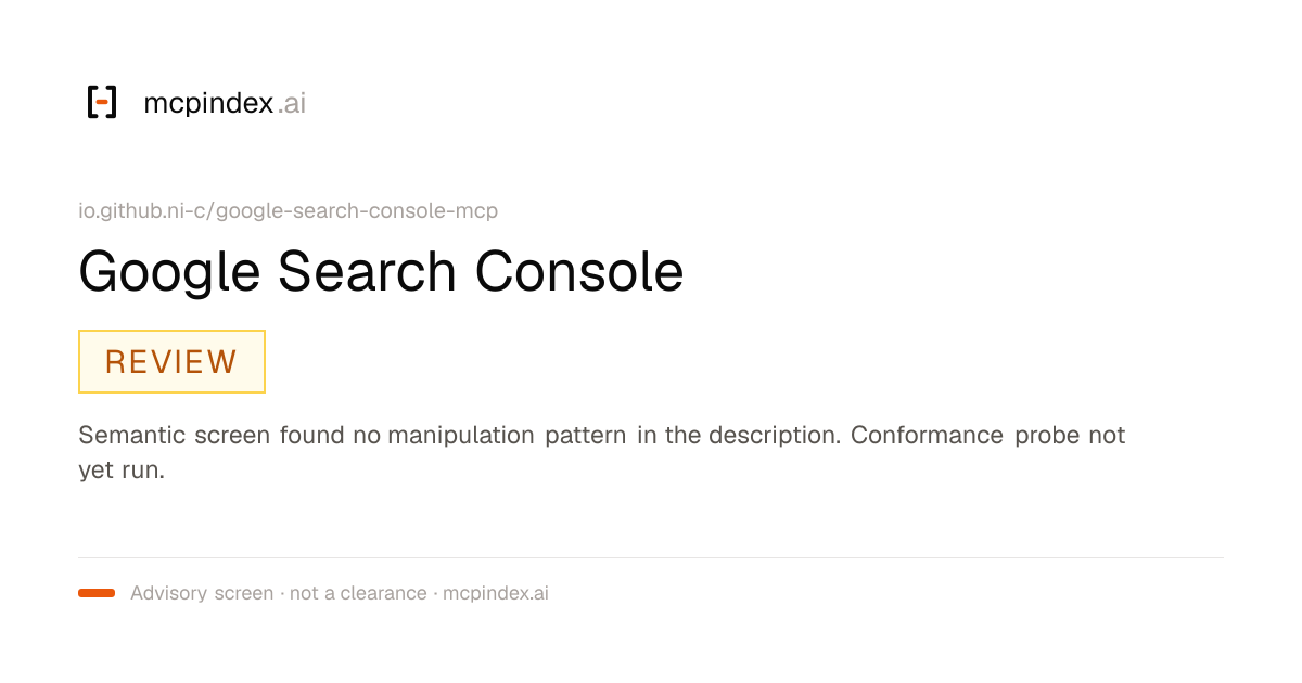 Google Search Console (io.github.ni-c/google-search-console-mcp@0.2.0)