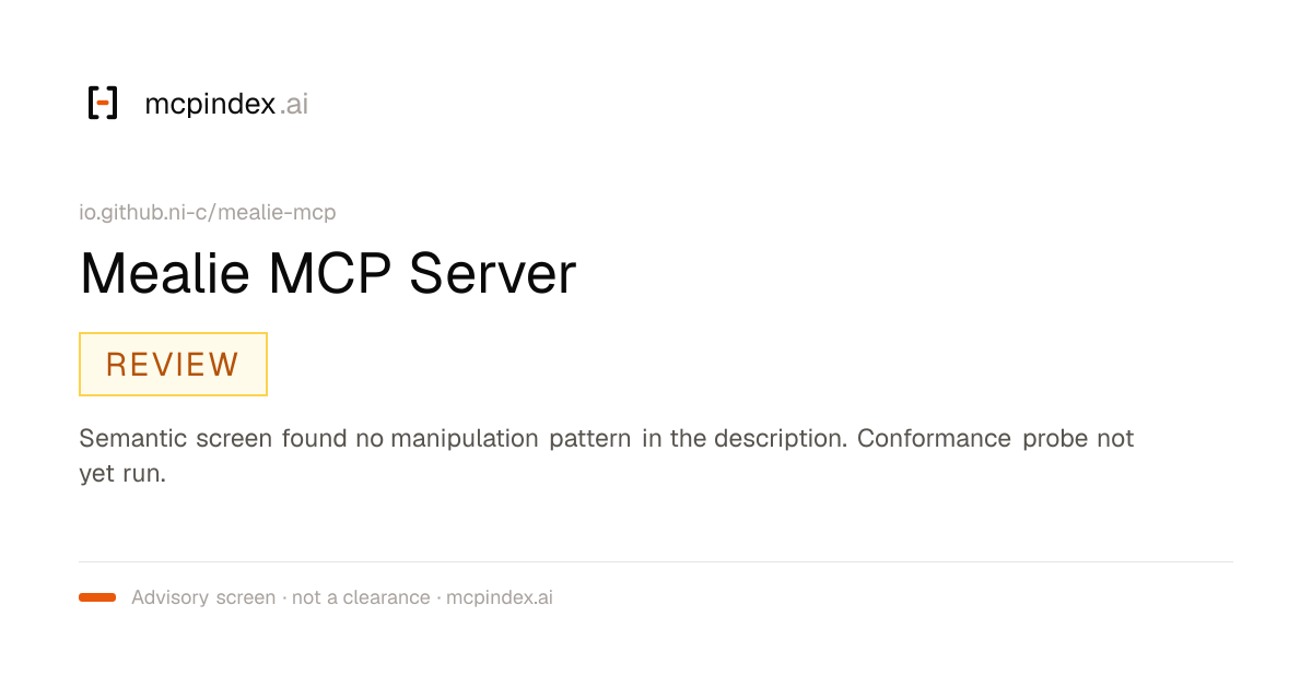 Mealie MCP Server (io.github.ni-c/mealie-mcp@0.3.0)