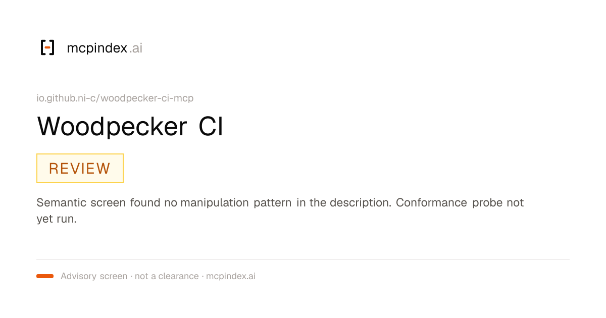 Woodpecker CI (io.github.ni-c/woodpecker-ci-mcp@0.2.0)