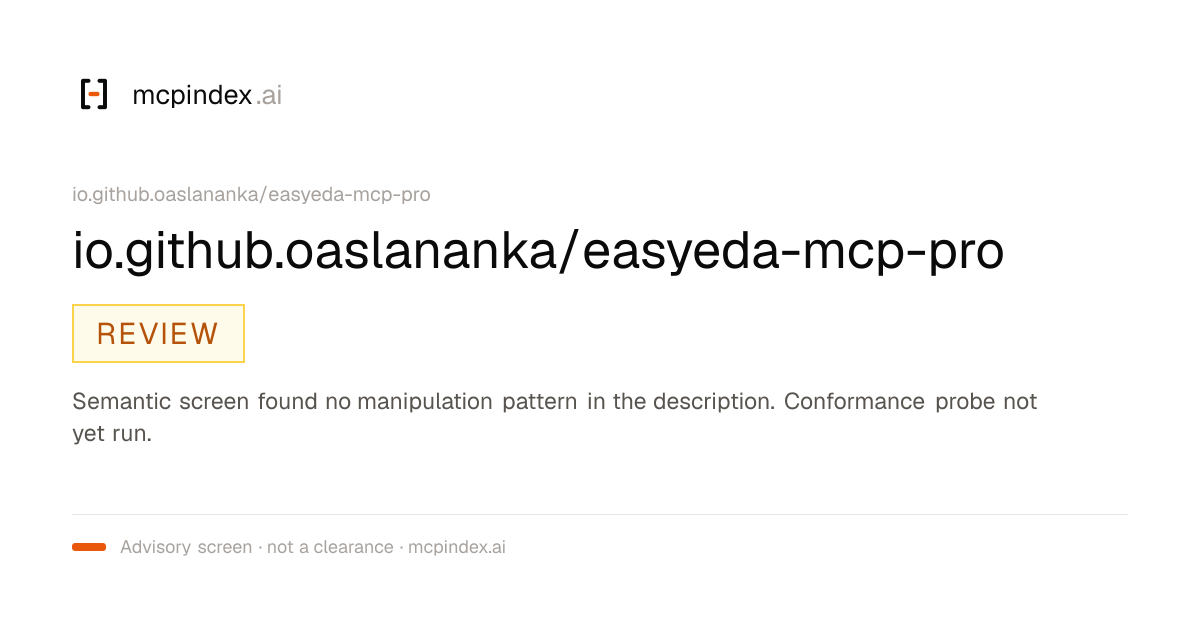 io.github.oaslananka/easyeda-mcp-pro (io.github.oaslananka/easyeda-mcp-pro@1.0.0)