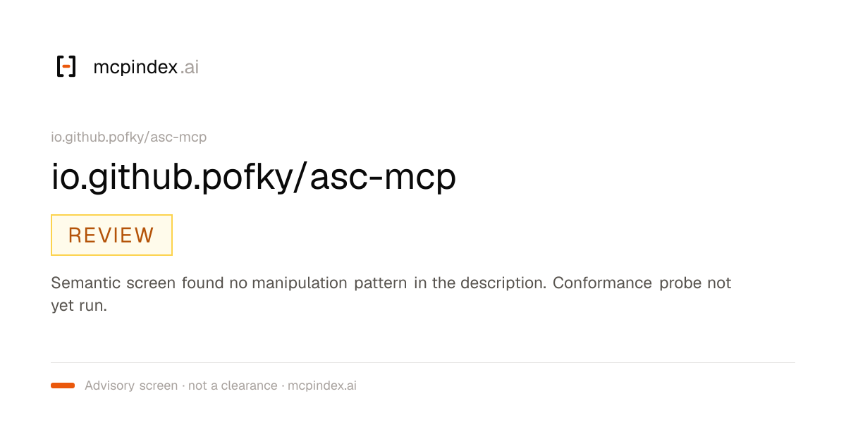 io.github.pofky/asc-mcp (io.github.pofky/asc-mcp@1.9.10)