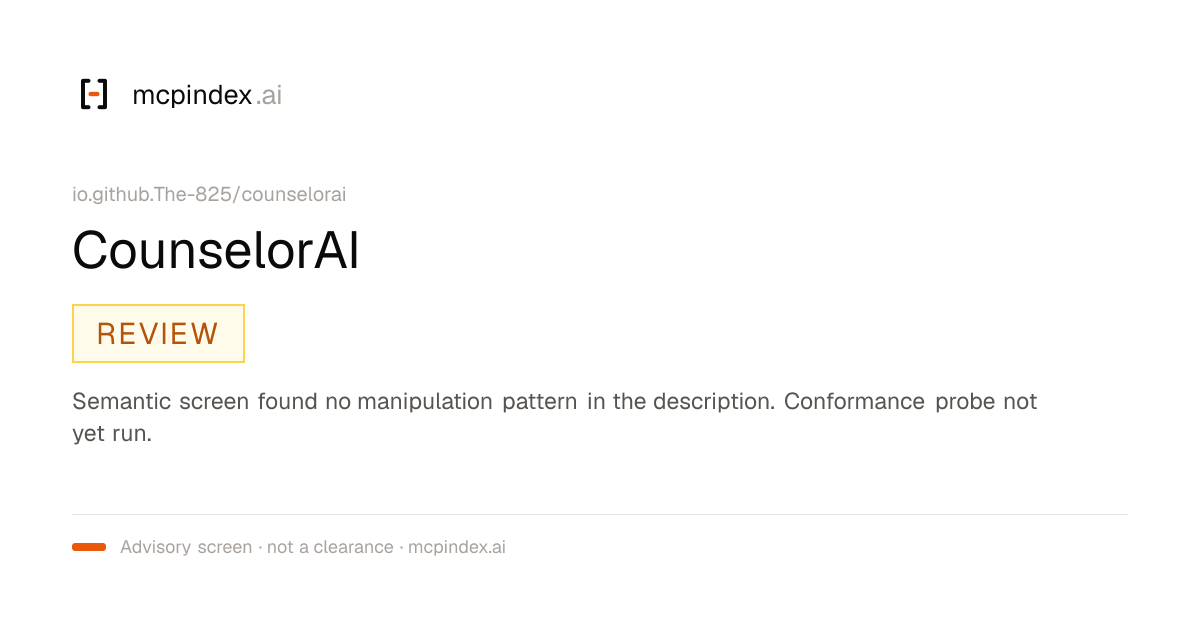 CounselorAI (io.github.The-825/counselorai@1.2.0)