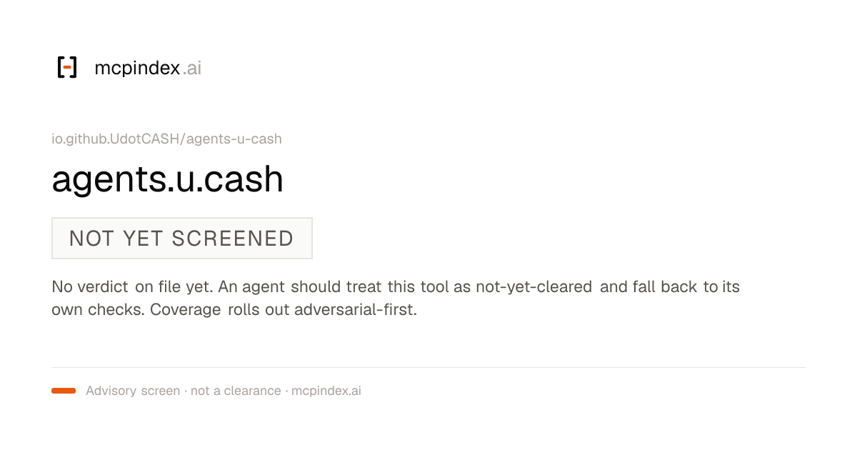 agents.u.cash (io.github.UdotCASH/agents-u-cash@0.6.18)
