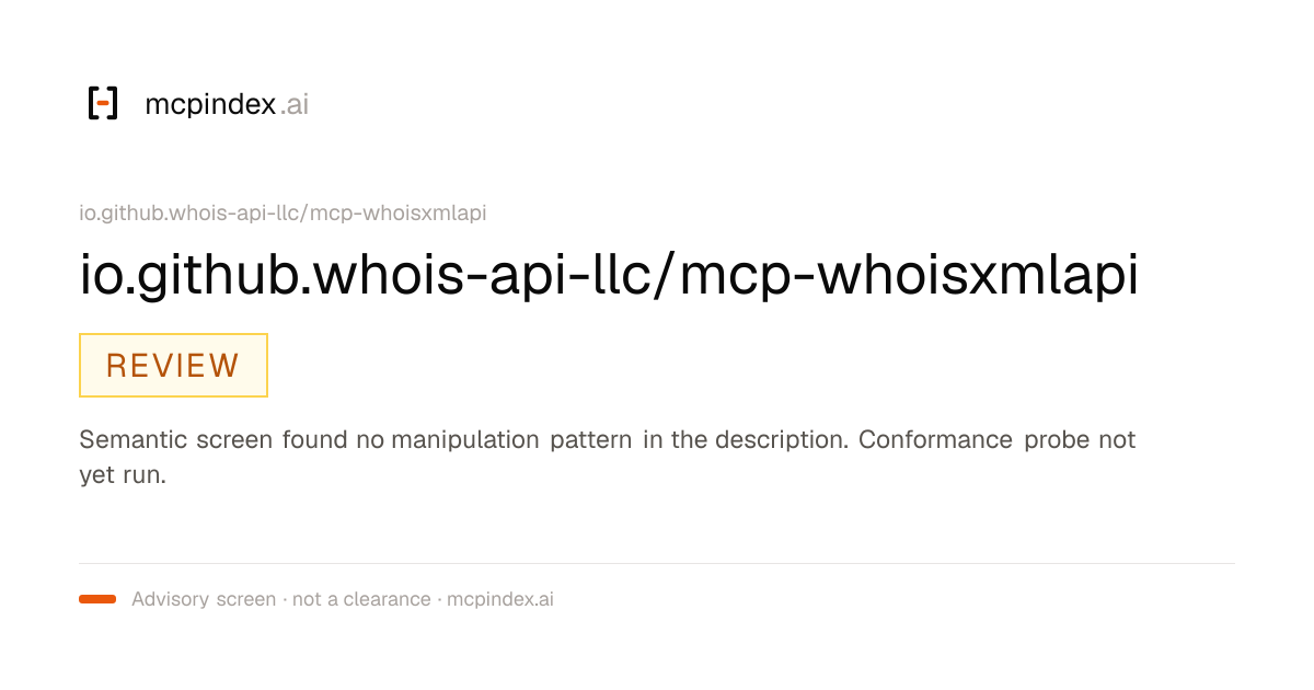 io.github.whois-api-llc/mcp-whoisxmlapi (io.github.whois-api-llc/mcp-whoisxmlapi@1.8.6)