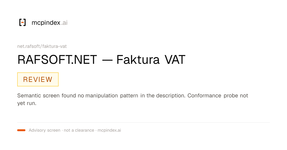 RAFSOFT.NET — Faktura VAT (net.rafsoft/faktura-vat@1.2.0)