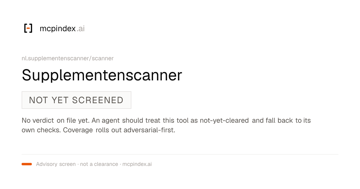 Supplementenscanner (nl.supplementenscanner/scanner@1.0.0)